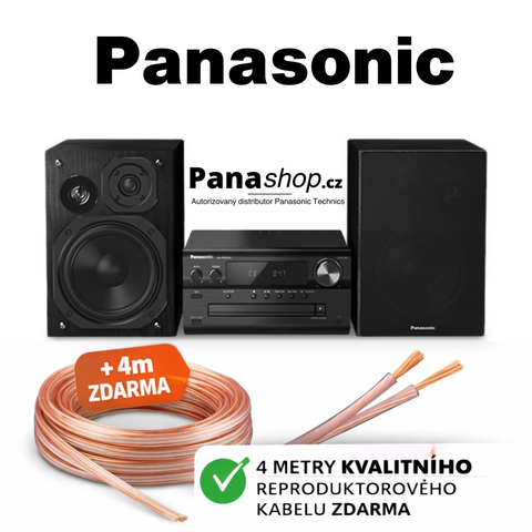Panasonic SC-PMX92EG-K černá (+zdarma 4m repro kabel 2x1,5mm)